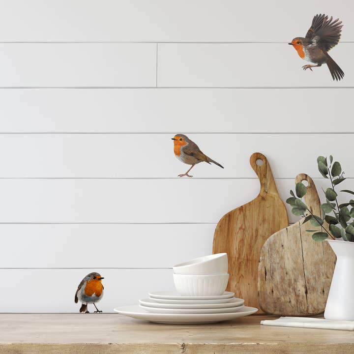 MYRTE - Vente Autocollant mural - Autocollant mural Illustration Robin2