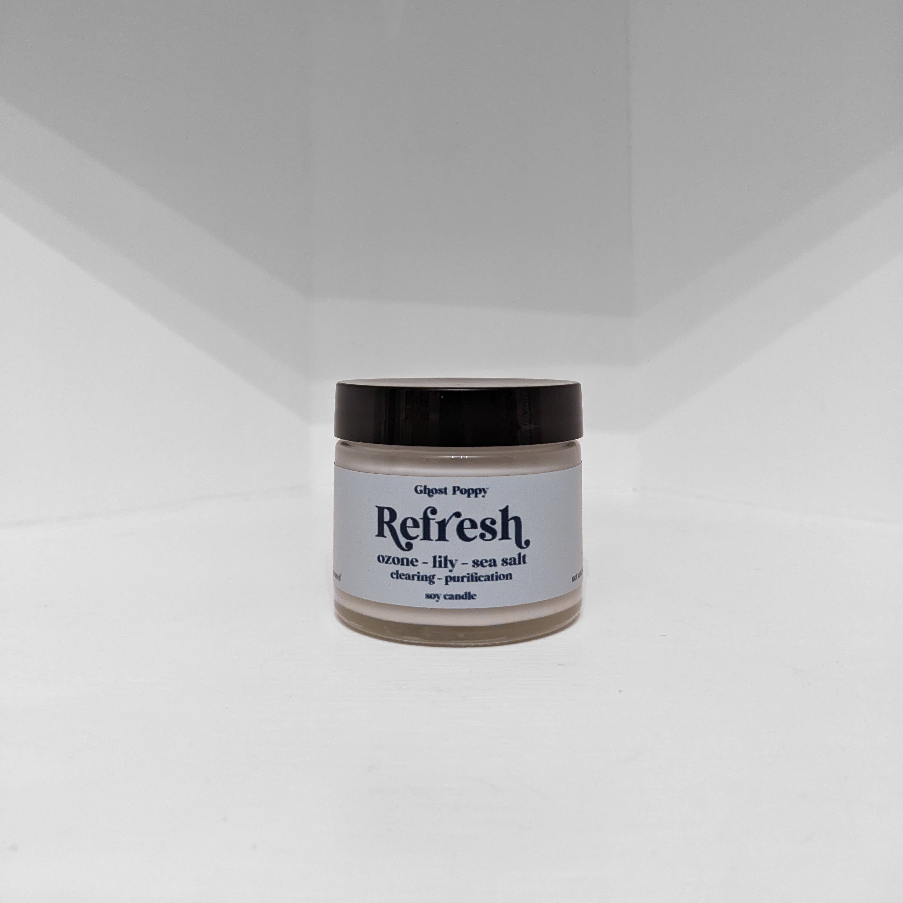 Ghost Poppy - Wholesale Jar/Filled Candle - Refresh Mini Candle3