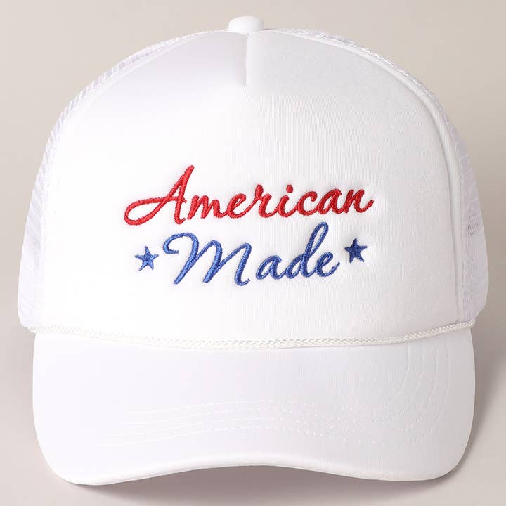Fashion City - Wholesale Trucker Hat - Women's - American Made Embroidery Mesh Back Trucker Hat
