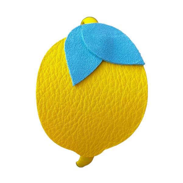 Cerchietto in pelle giallo limone per la vendita all'ingrosso da parte di ILLYTRILLY