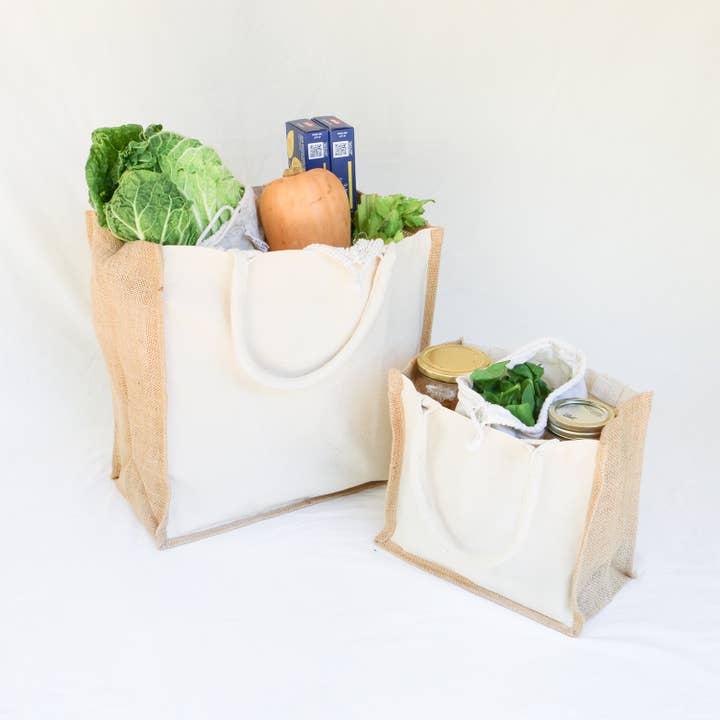 Simple Ecology - Wholesale Grocery/Shopping Bag - Organic Canvas & Jute Tote -Simple Ecology2