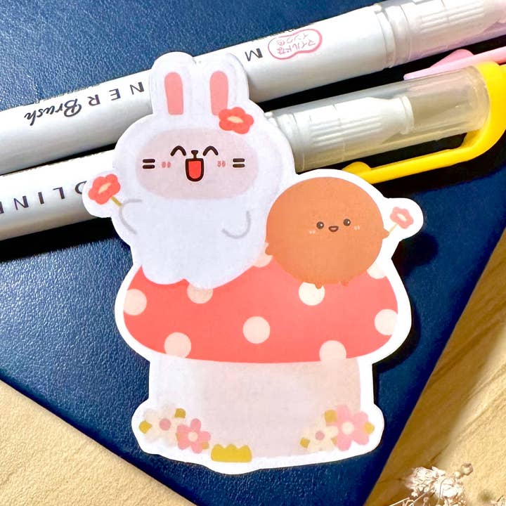 Adhesivo Spring Mushroom para venta al por mayor de Chubbythelittlecat