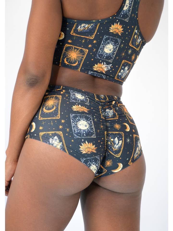 Vixn - Wholesale Athletic Shorts - Women's - Celestial Tarot Billie Pole Shorts2