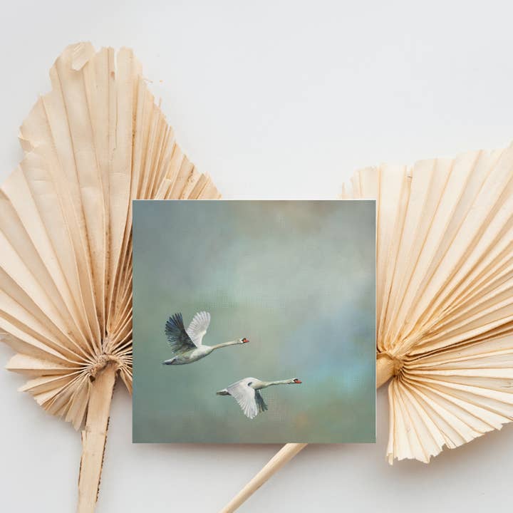 Portrait of Clouds - Wholesale Everyday Greeting Card - Swan Greetings Card - Luxury Textured Cardstock2
