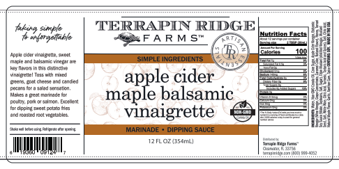 Terrapin Ridge Farms - Vente Sauces à salade - Vinaigrette balsamique à l'érable et au cidre de pomme1