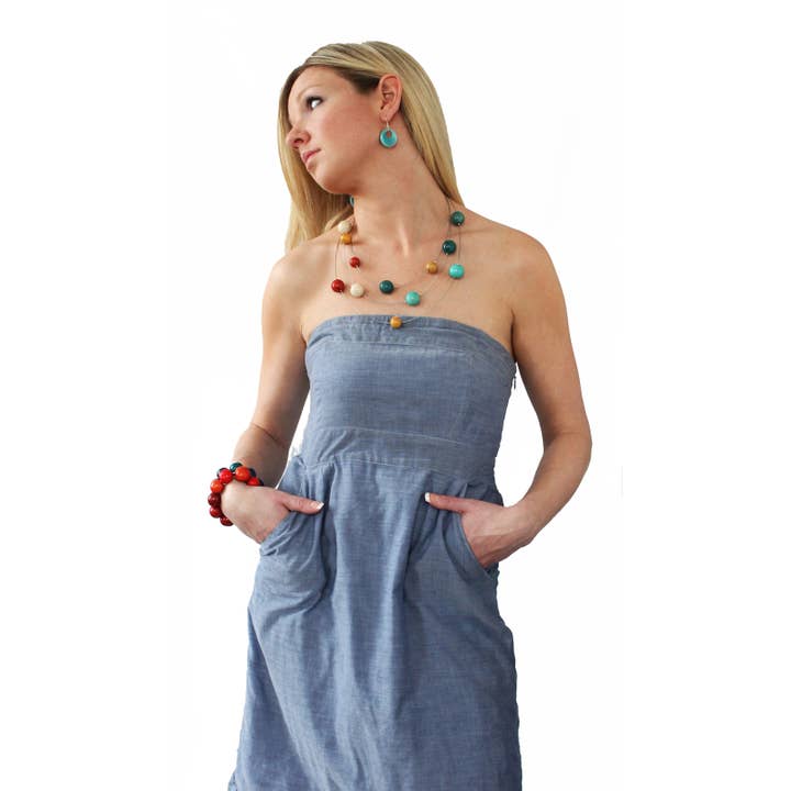 Muichic Natural Jewelry – Großhandel Statement-Halsketten – Kugeln Tagua Halskette Handmade Fairtrade2