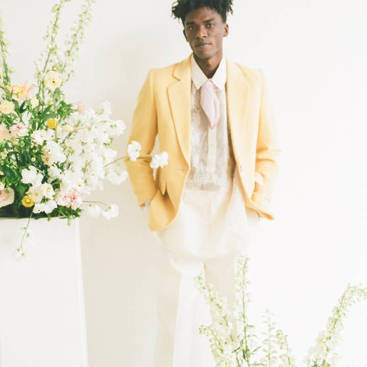 Pañuelo de seda lavable «The Scout» en color rubor para venta al por mayor de Tono + Co