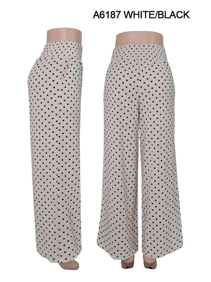 SSImport - Venta al por mayor Pantalones - Mujer - A6187 PANTALONES DE PIERNA ANCHA DE FLUJO DE AIRE PRIMAVERA Y VERANO 12PCS/PAQUETE