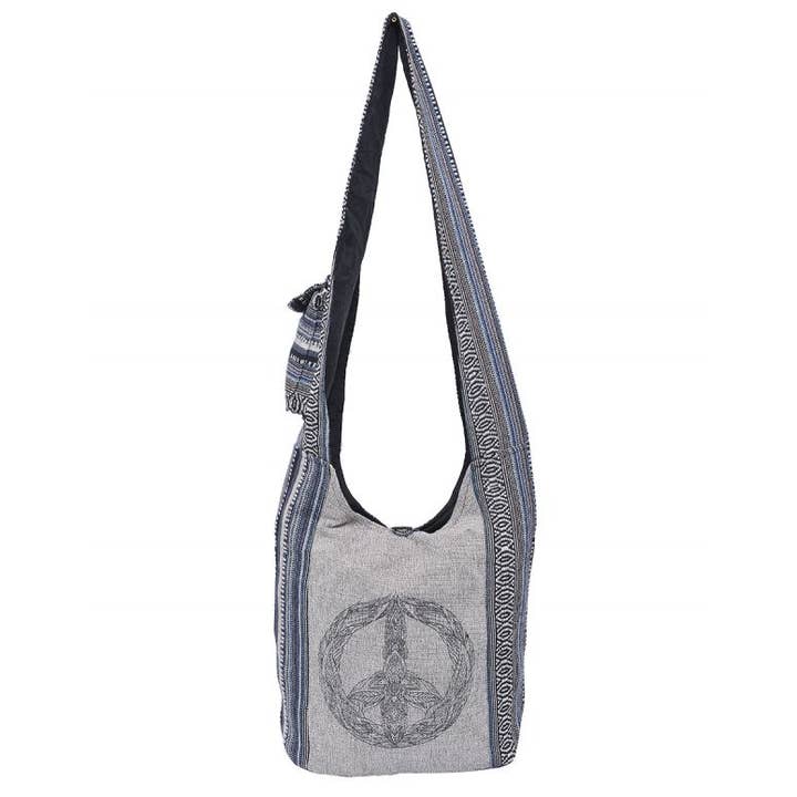 The Collection Royal / Royal Handicrafts - Wholesale Crossbody Bag - Women's - Tribal Peace Bohemian Hippie Boho Crossbody Hobo Bag