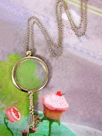 Key Shape 6 Times Magnifier Magnifying Glass Pendant for wholesale by TheTizana