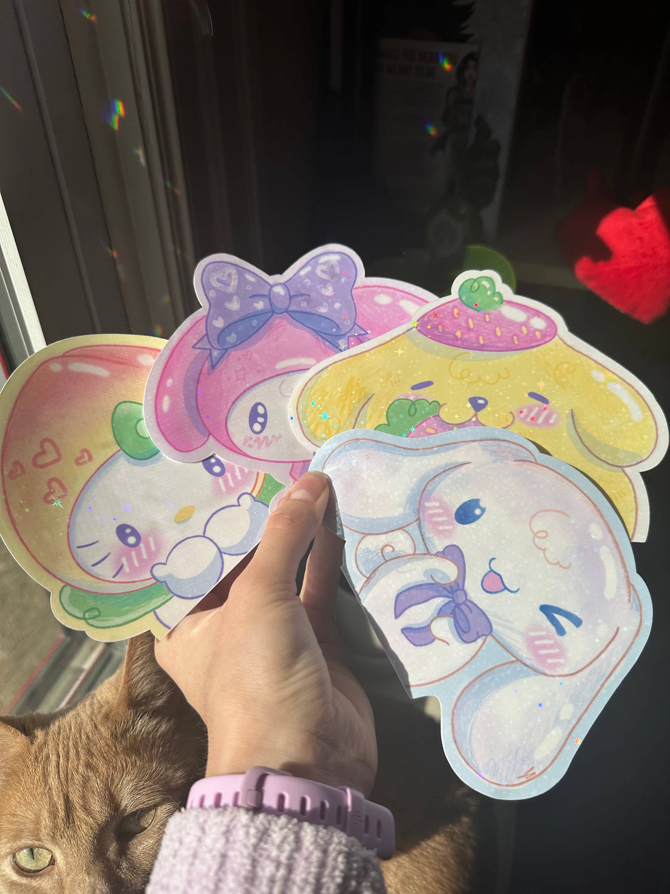 Uni & Umi - Wholesale Sticker - Kawaii Dog Peeker Sticker | Car Weatherproof Decal 1