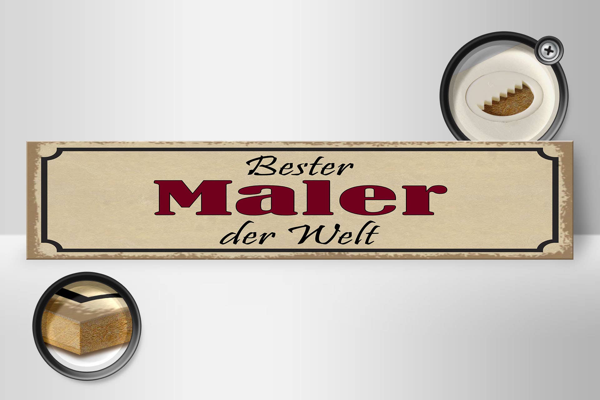 Femer - Wholesale Sign - Wooden Sign Saying 46x10 cm Best Painter in the World Sign1