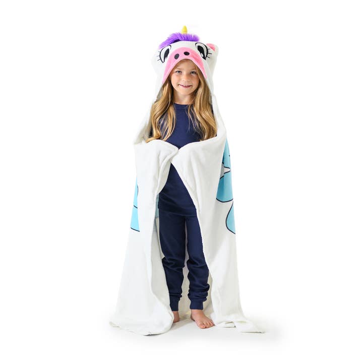 Canoogles – wholesale Filtar – Barn och baby – Unicorn Barn Hooded Filt