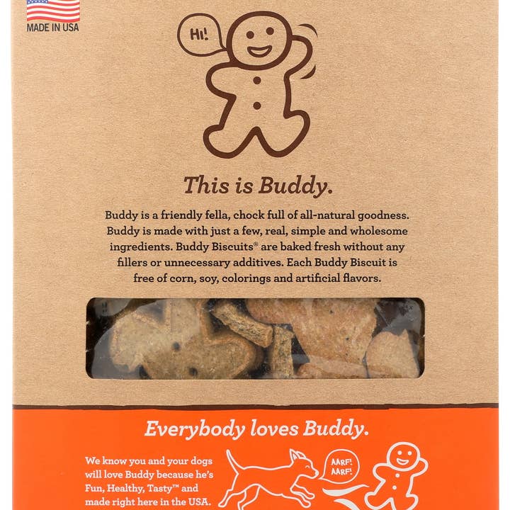 Everyday Supply Co - Wholesale Pet Treats - Dog - BUDDY BISCUITS TREAT BAKED DOG PNUT BTTR - Case of 61