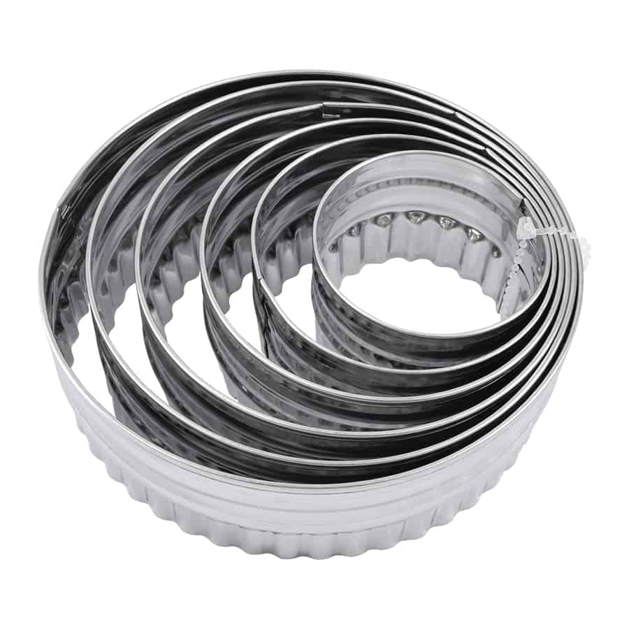 R&M International - Wholesale Cookie Cutter - Double Sided Biscuit Cutter Stainless Steel 6 PC Set1