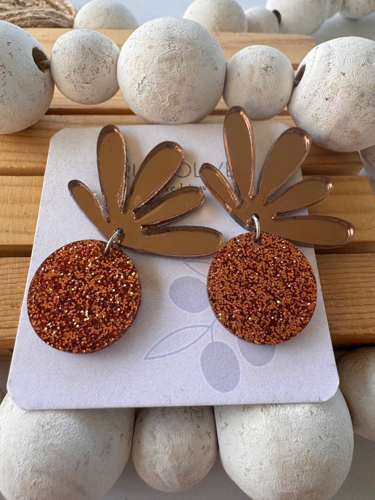 Truly Olive - Wholesale Dangle Earrings - Cutest Fall Flair Tiered Circle Earrings0