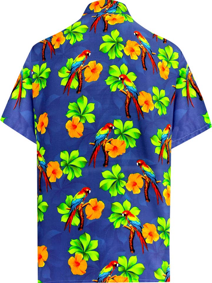 LA LEELA Men's Fashion Beach Short Sleeve Hawaiian Sh 906702 for wholesale by La Leela LLC