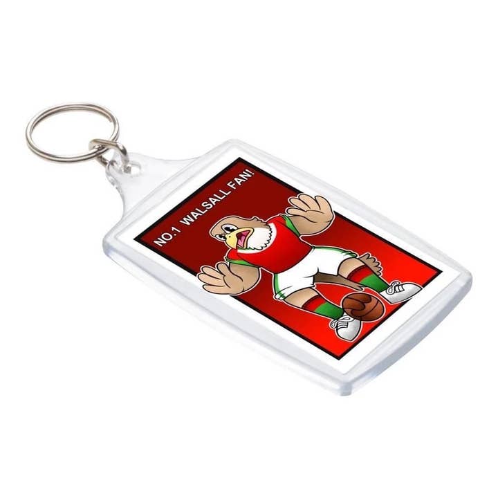No.1 Walsall Fan! Keyring for wholesale by Black Country Cards