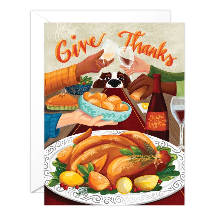Thanksgiving Dog for wholesale by Golden Peach Greetings