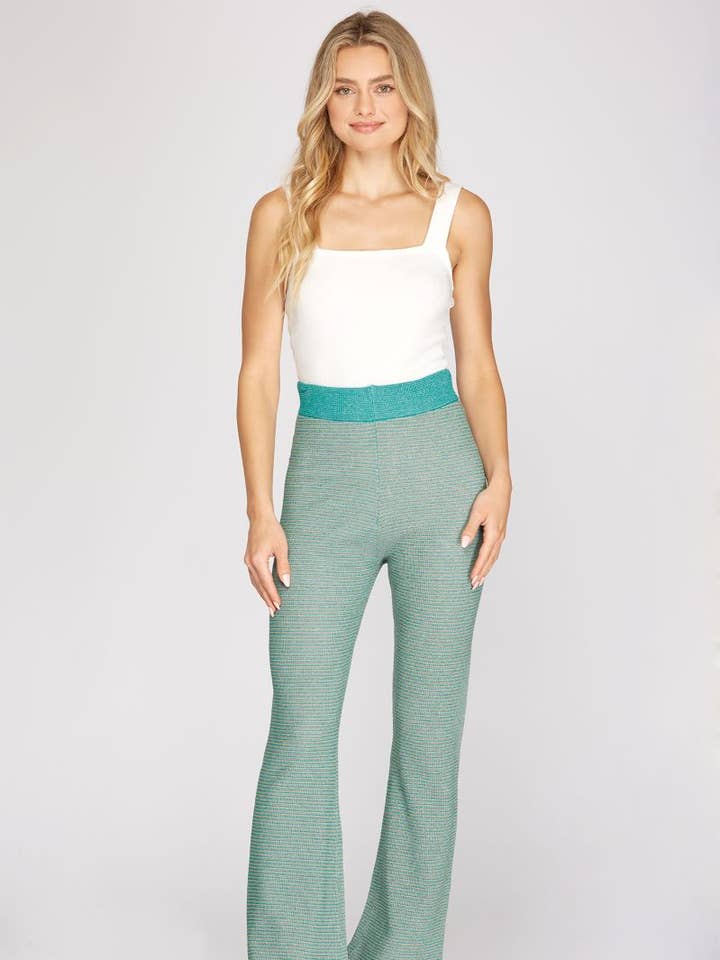 JADE HIGH ELASTIC WAIST LONG SWEATER PANTS S8SY2444 for wholesale by Stylish Wholesale