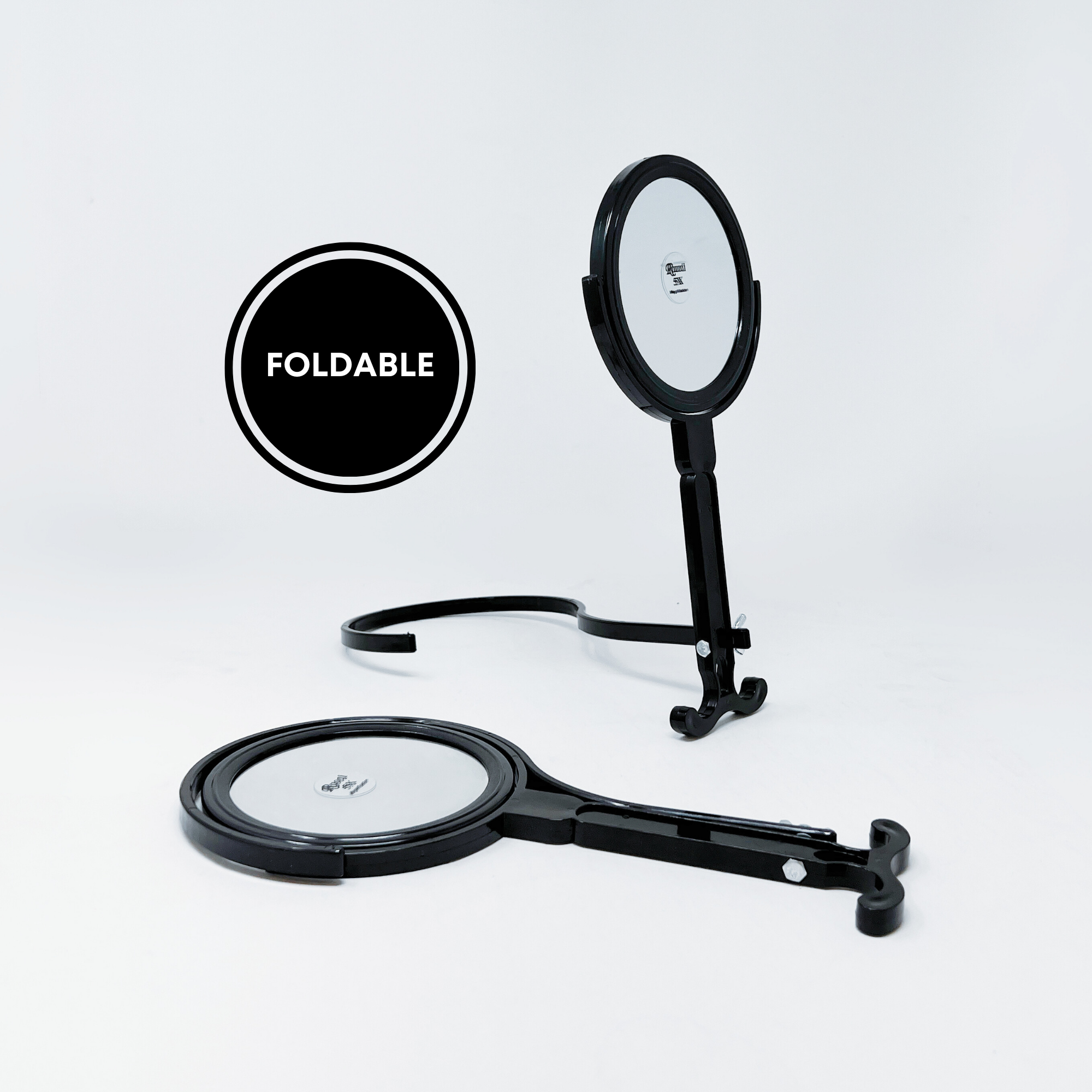 Rucci Professional - Wholesale Compact Mirror - M626/B
1X/5X Magnifying Black Plastic Neck Mirror2