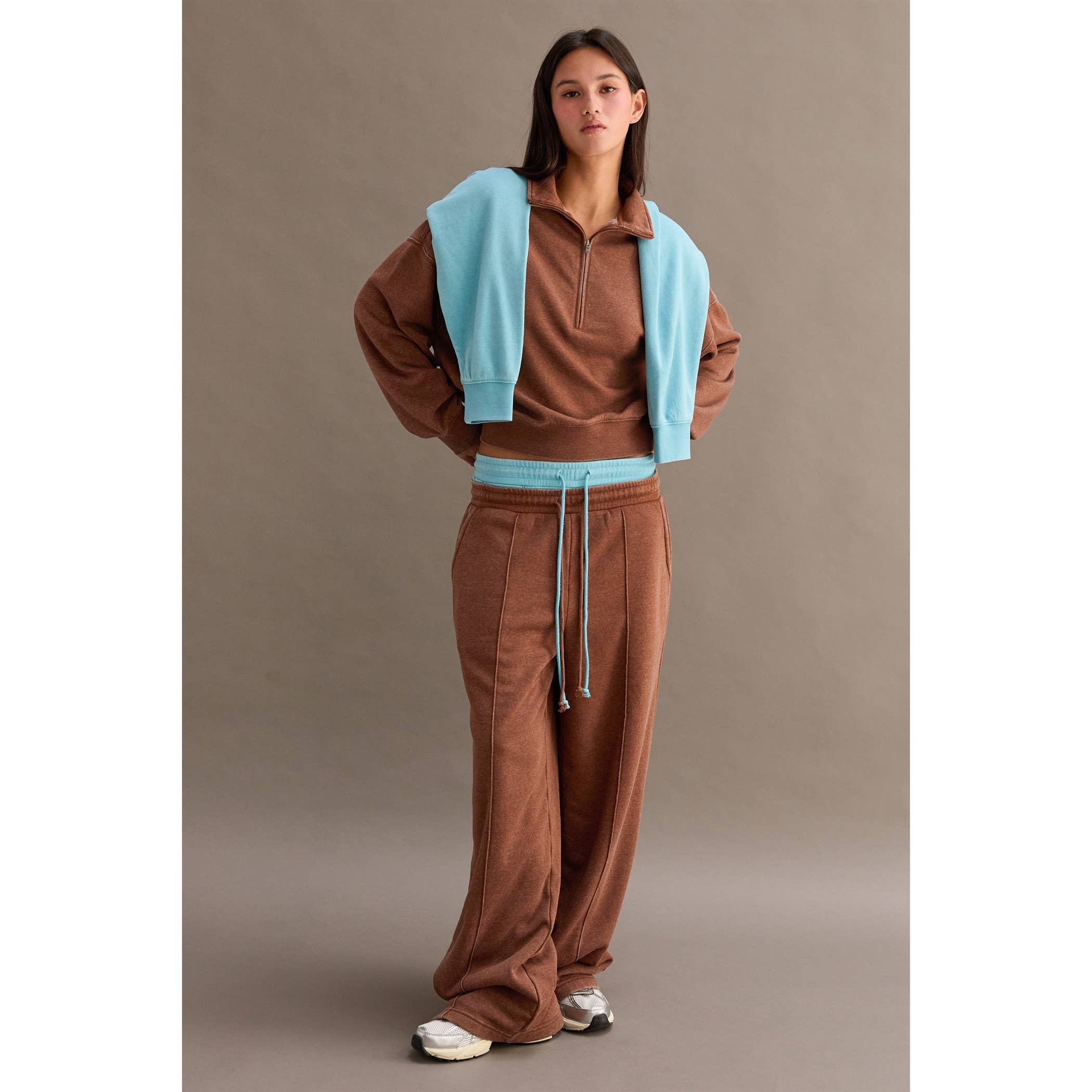 Double Zero - Venta al por mayor Sudadera - Mujer - Sudadera con media cremallera Love This Way21