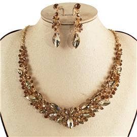 TAPA fashion - Vendita all'ingrosso Parure di gioielli - Set Collana e Orecchini di Cristallo FJN366 (1PC)5