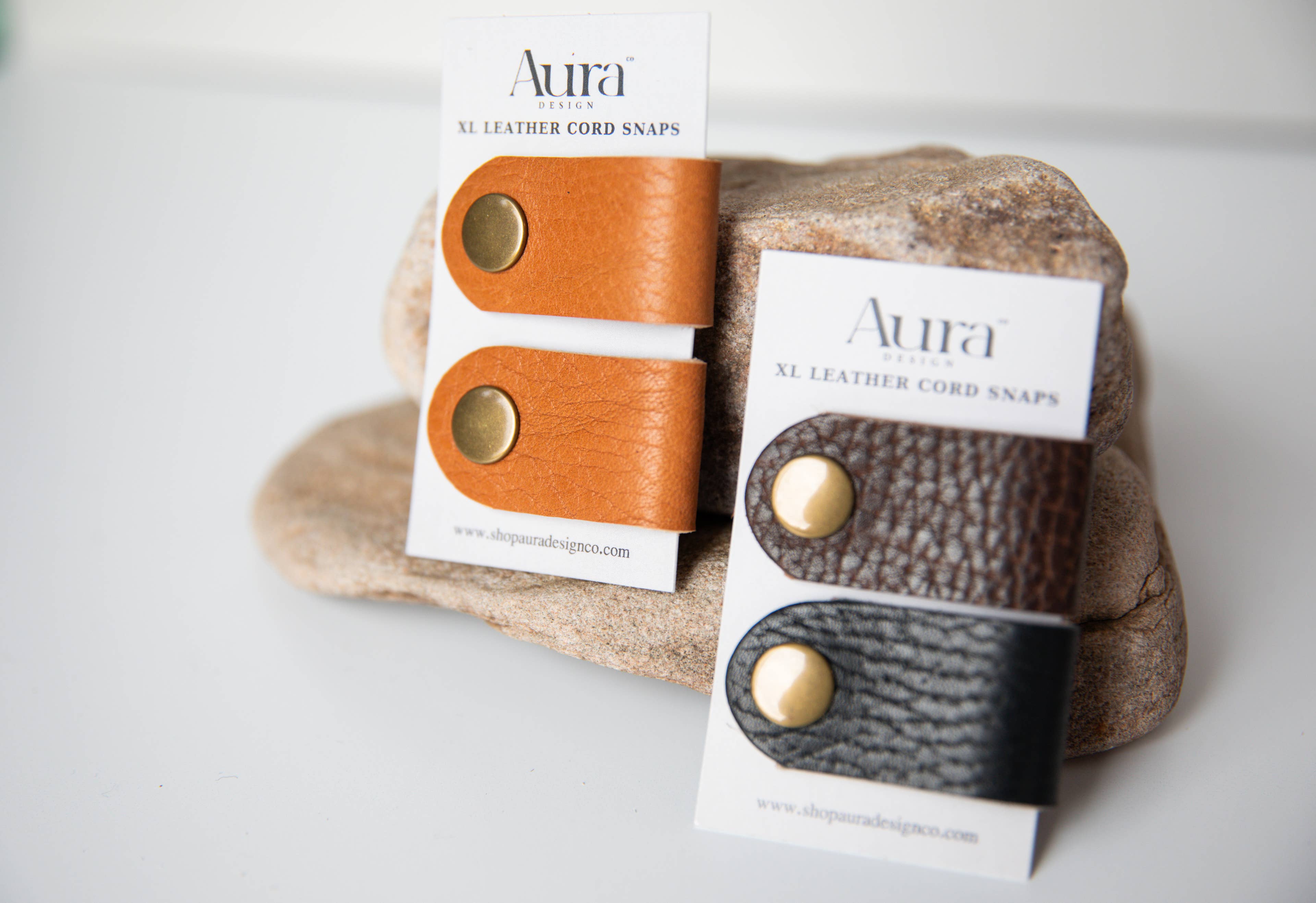Aura Design Co. - Wholesale Cord Holder - Leather Cord Snaps - XL