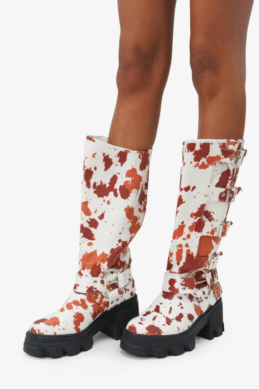 Lemonade Shoes - Wholesale Boots - Women's - BUCKLE UP NOW - Biker Boot w/ Side Buckles and a Chunky Sole8