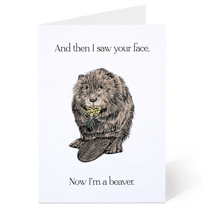 Now I’m A Beaver Card for wholesale by Oliver Stockley