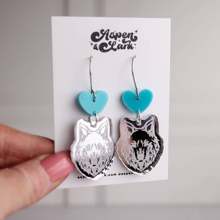 Aspen and Lark - Wholesale Dangle Earrings - Mirror Mascot Earrings Sports3