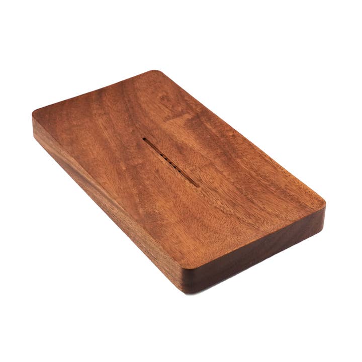 Carved Walnut Tea Tray Small for wholesale by Miro Tea