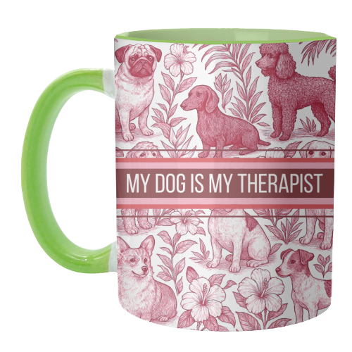 ART WOW – Caneca por atacado – Canecas 'O meu cão é o meu terapeuta'5