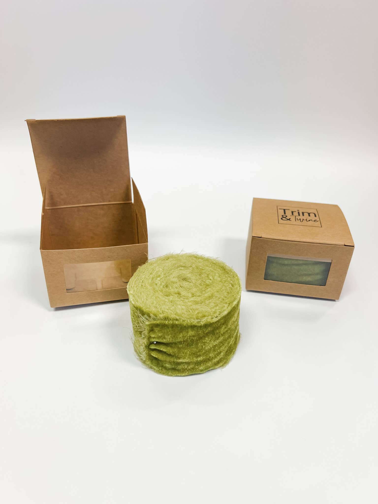 Trim & Twine - Wholesale Ribbon - Gift Wrapping - Boxed 2" Raw Edge Velvet Ribbon - 33 Colors 35