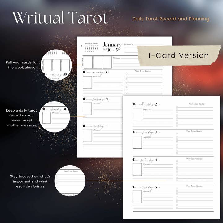 Writual Planner - Wholesale Planner - 2025 Writual Tarot Planner