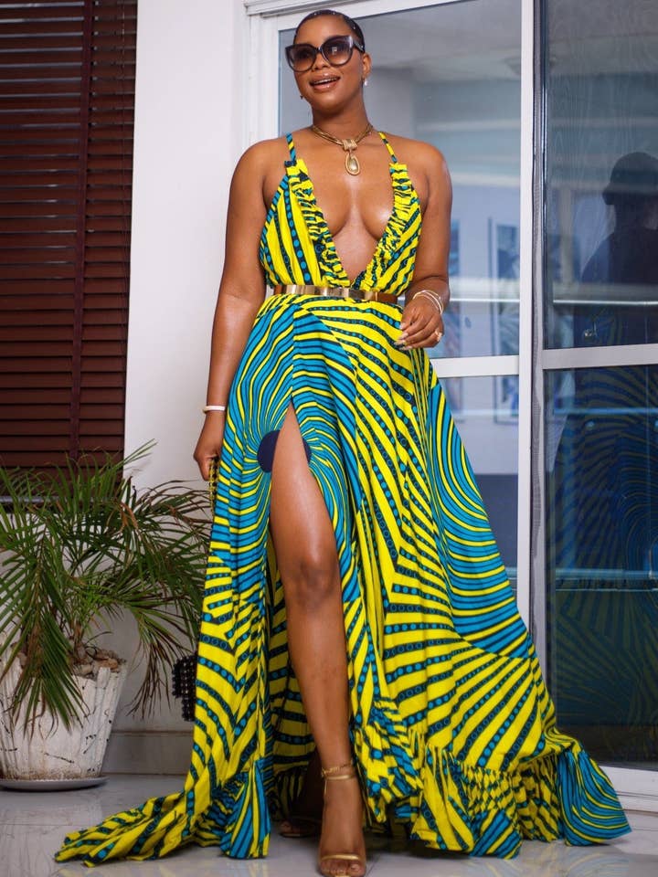 Vestido Lesha Maxi - Envío en 3 días para venta al por mayor de DUA MENKA