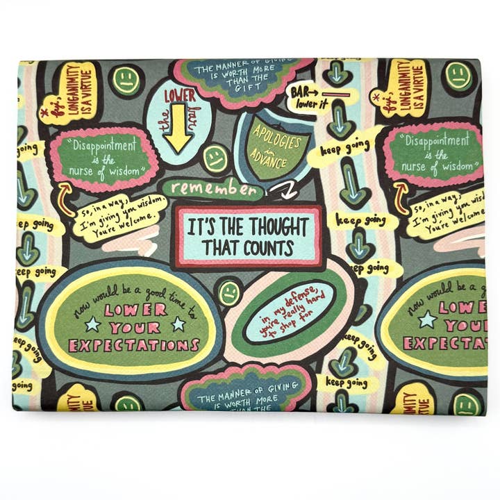 Papel de Embrulho Reduza as Suas Expectativas por atacado de Better Than The Gift