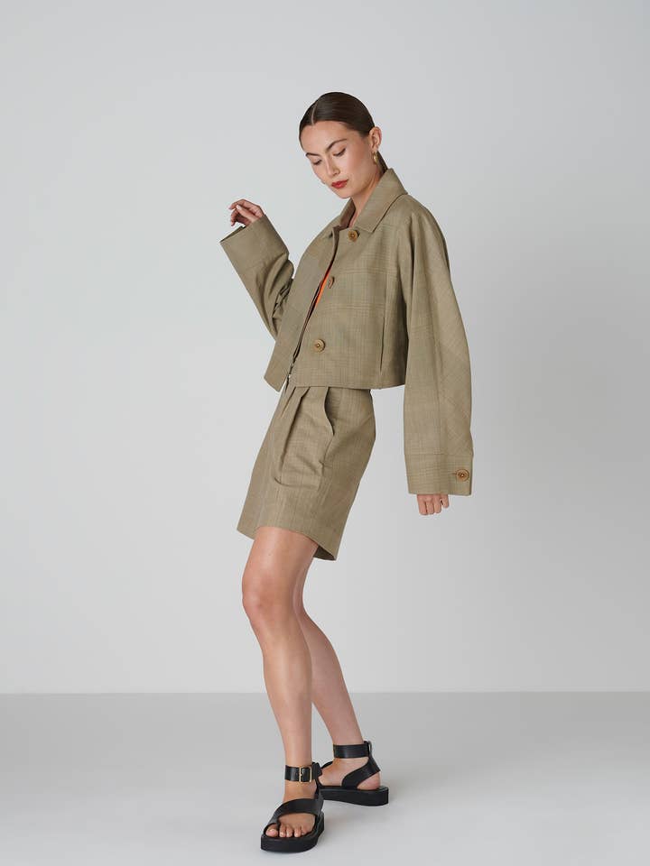 June Jacket - Sage Green for wholesale by Floria