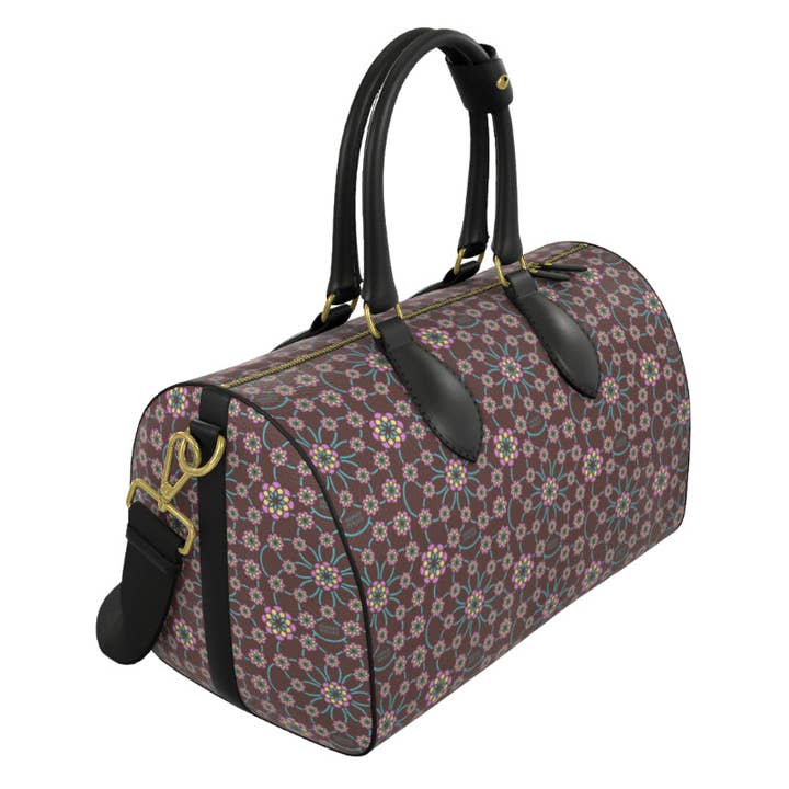 Sac polochon cosmique en chocolat Hadley Pollet pour la vente par Hadley Pollet