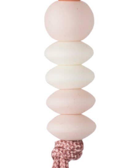 Blush Ombre Girls Pacifier Clip for wholesale by Adora Baby Gifts