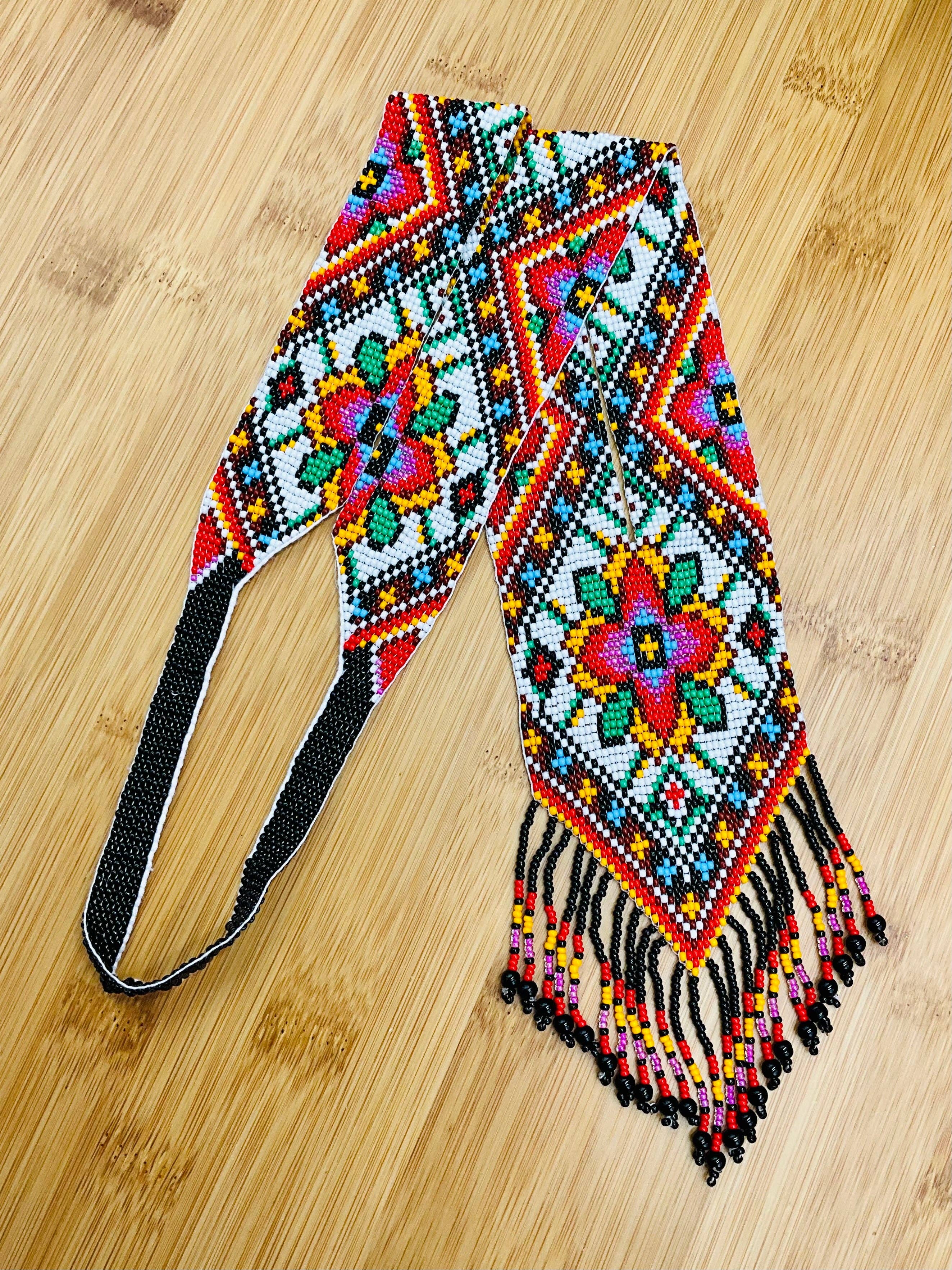 BEADS CORNER - Wholesale Beaded/Pearl Necklace - Native Tribal Style Long Statement Beaded Necklace for Women Y Shape3