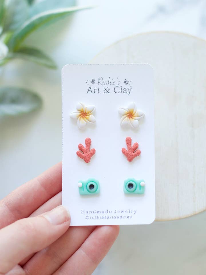 Aloha Stud Pack for wholesale by Ruthie and Co.