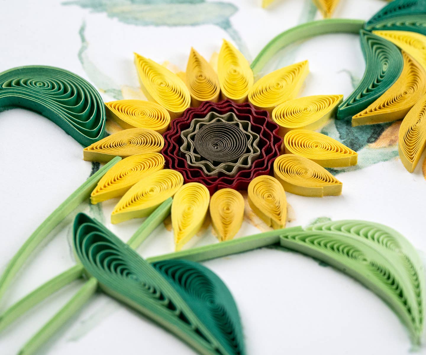 Quilling Card - Wholesale Everyday Greeting Card - Quilled Wild Sunflowers Greeting Card1