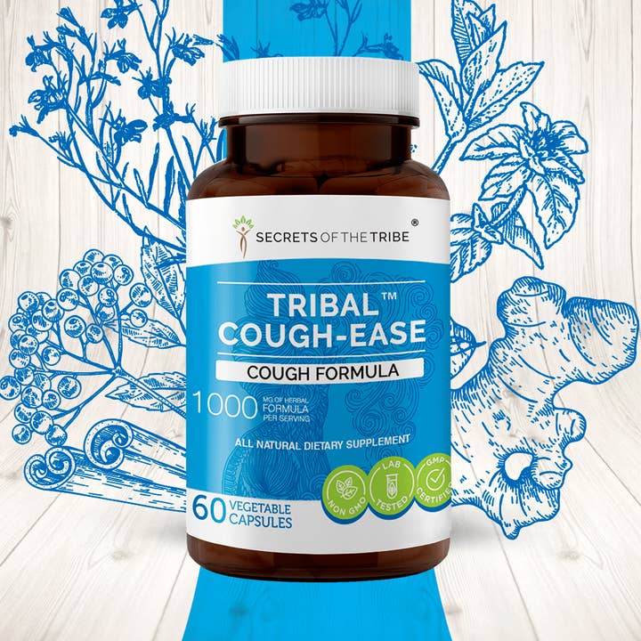 Tribal Cough-ease Capsules. Cough Formula for wholesale by Secrets Of The Tribe
