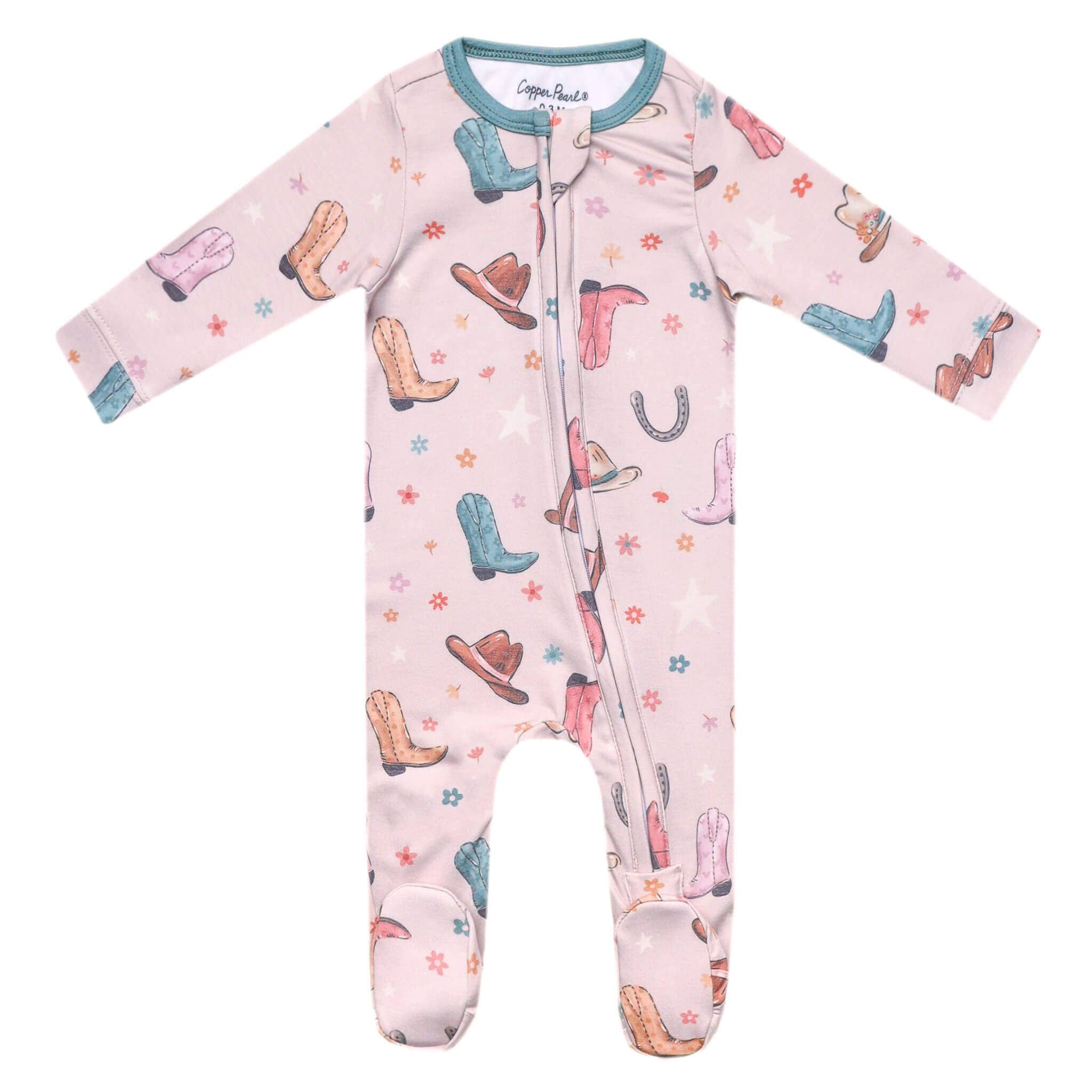 Copper Pearl - Wholesale Sleepsuit - Baby - Zip-Up Footie Pajama - Cheyenne1