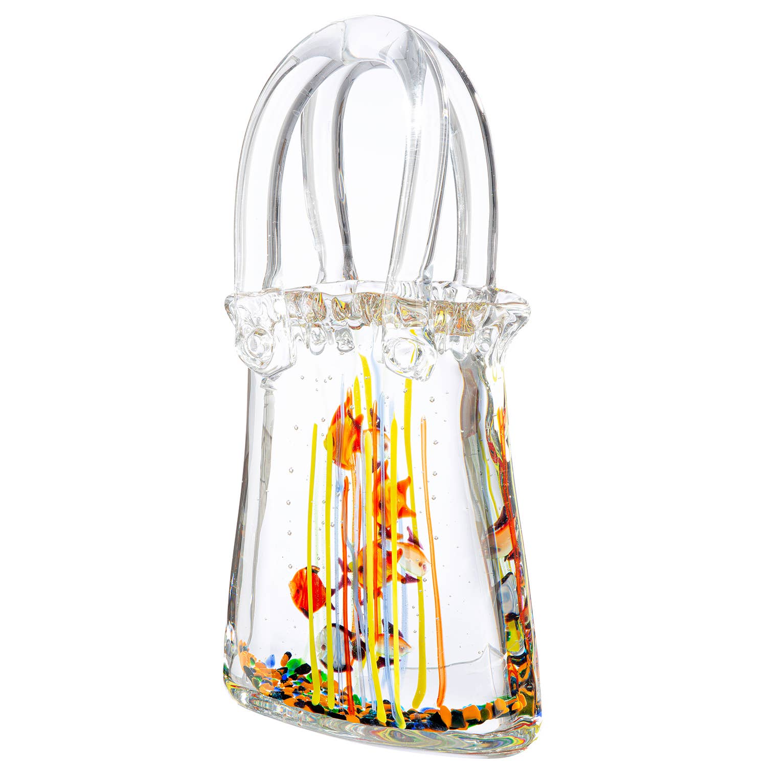 klar Dekoobjekt Handtasche Aquarium klar H. 30 cm, VE 1 für den Großhandel auf Faire0
