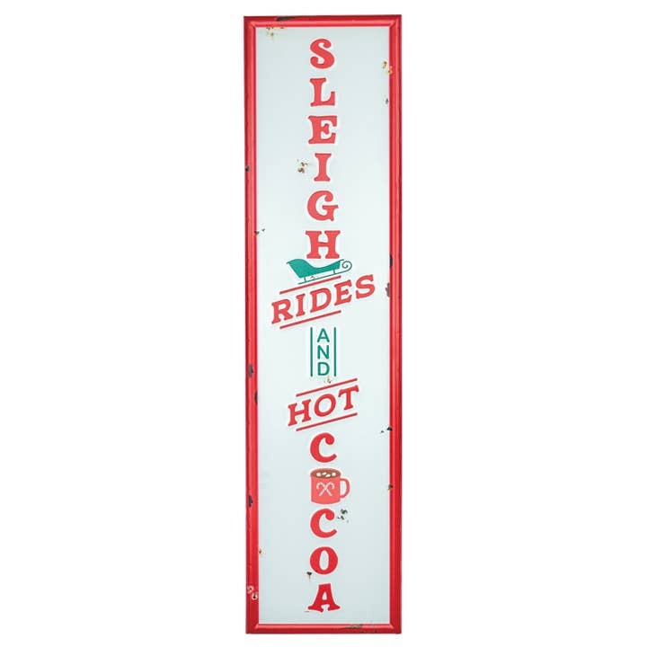 Hanna's Handiworks - Vendita all'ingrosso Cartelli - Insegna Giri in Slitta di Natale e Cioccolata Calda