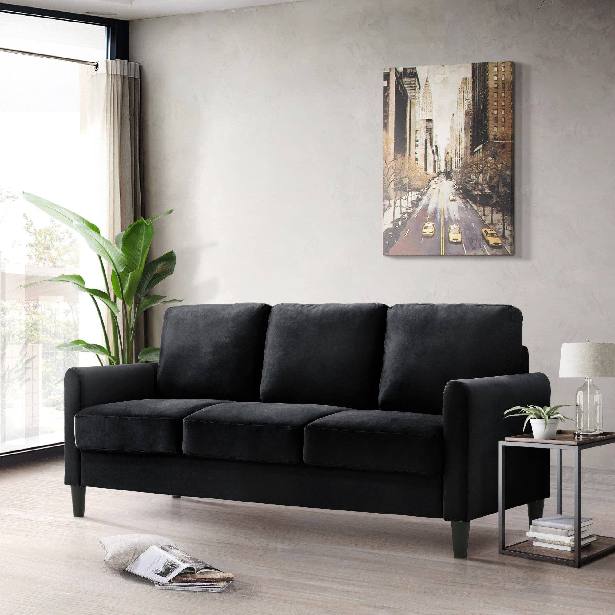 Home Design - Wholesale Sofa - Home Design Airell Velvet Arm Sofa3