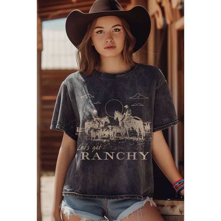 TOP GRAPHIQUE MINÉRAL LET'S GET RANCHY pour la vente par HRTandLUV