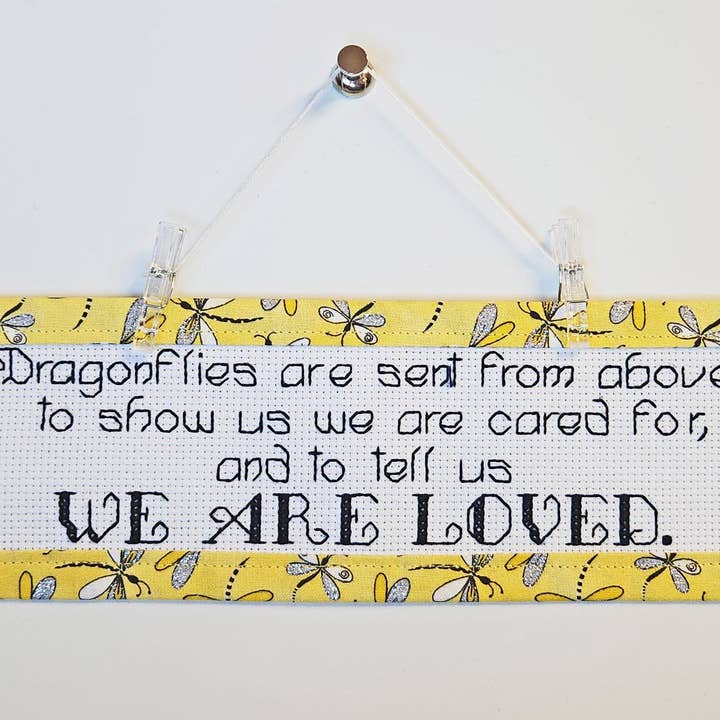 Libélulas - Kit de punto de cruz con ribetes personalizados para venta al por mayor de Rogue Stitchery